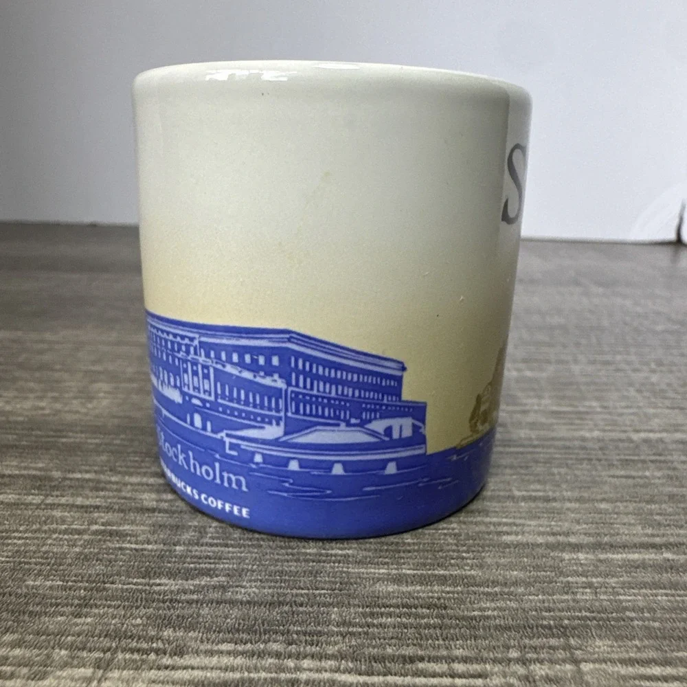 STARBUCKS Been There Series STOCKHOLM Coffee Mug 3 oz 2014 Mini Demitasse Cup